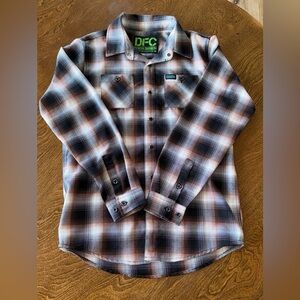 Dixxon “Bondo Bucket” Flannel, kids size large.